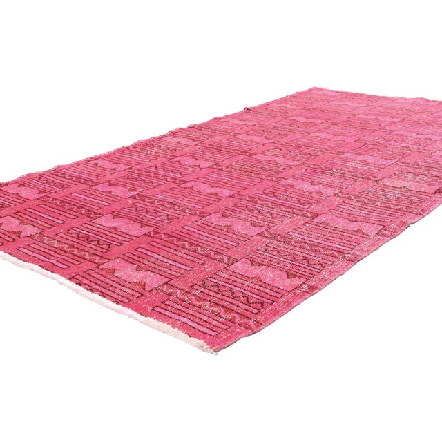 54057 Zeki Muren Vintage Turkish Sivas Rug, 03'09 x 06'05. The Rosé Register: A Vintage Zeki Müren Sivas Masterpiece of...
