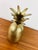 Vintage 1970s Brass Pineapple Lidded Container made of brass incised pattern pineapple stem at top can also be used as a...