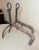 Rare Antique 18th Century Hand Wrought Iron Fireplace Firedogs Black Andirons For Sale - Image 11 of 12