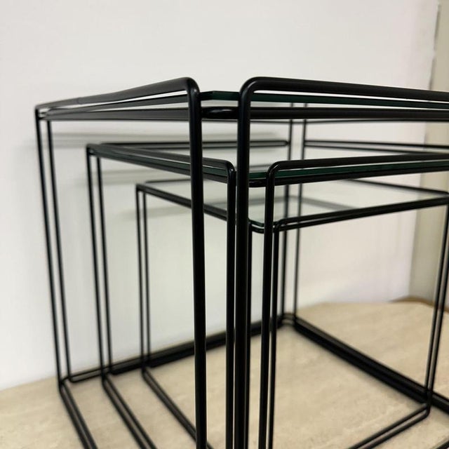 Max Sauze Isocele nesting tables 1970’s design For Sale - Image 6 of 8
