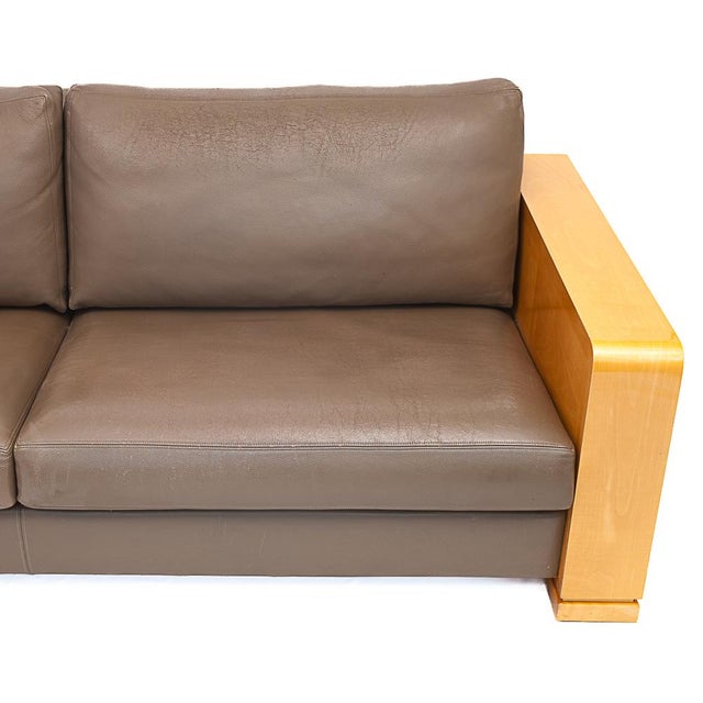 Wood Madison Sofa from Hugues Chevalier, 1980s For Sale - Image 7 of 14