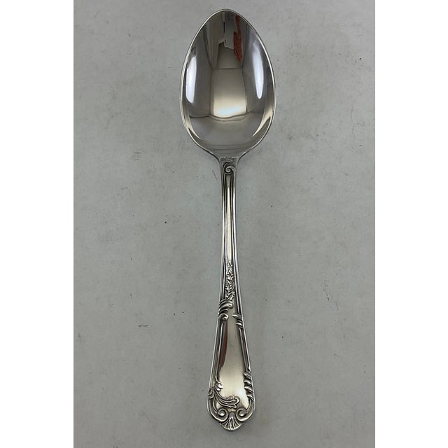 Frank Cobb & Co 1980s Silver Dessert Spoon, La Regence For Sale - Image 4 of 10