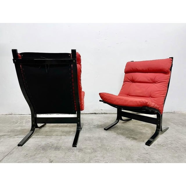 Scandinavian Siesta Lounge Chairs by Ingmar Relling for Westnofa, 1960s, Set of 2 For Sale - Image 6 of 8