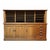 Brown Antique Oversized 2 Piece Oak Country Store Cabinet With Carved Pulls 20thC For Sale - Image 8 of 9
