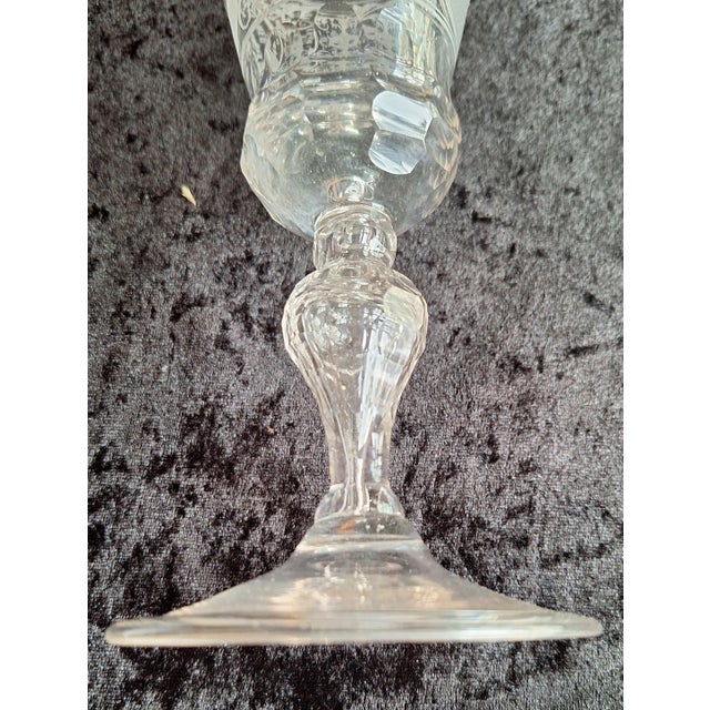 Baroque German Wedding Goblet in Cut Glass, 1750 For Sale - Image 6 of 12