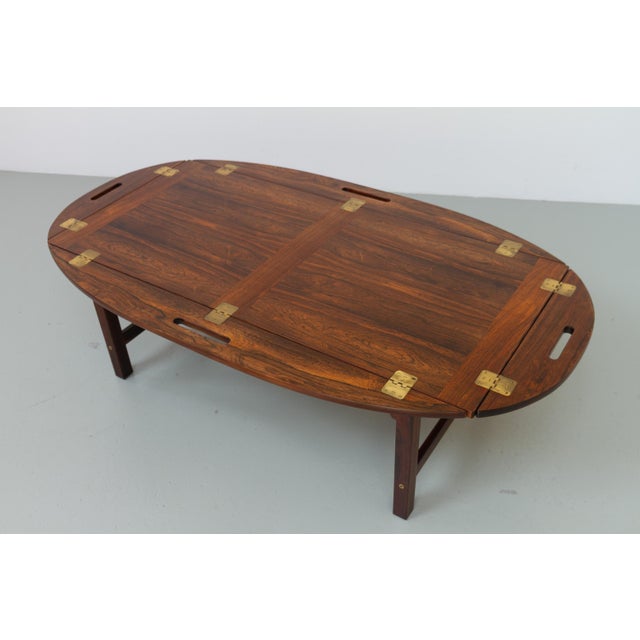 Brown Mid-Century Modern Danish Rosewood Coffee Table, 1960s For Sale - Image 8 of 18