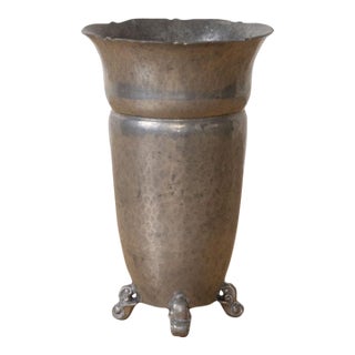 Danish Art Nouveau Pewter Vase for Gerotin, 1920s For Sale