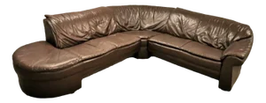 Modular Aniline Leather Sofas, 1980s, Set of 3