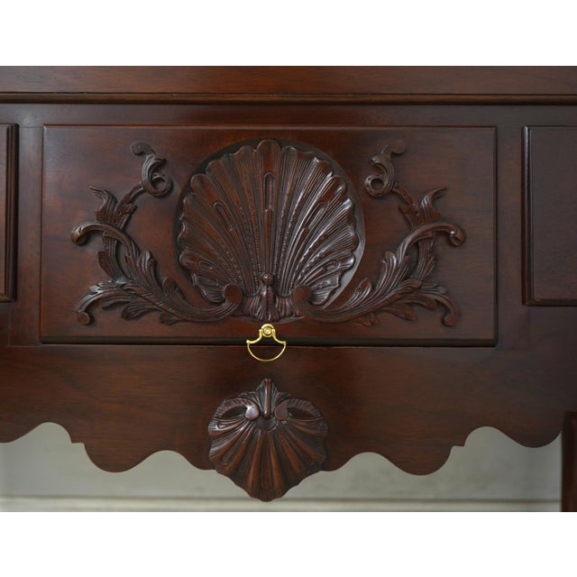 1990s Baker Colonial Williamsburg Collection Chippendale Mahogany Highboy For Sale - Image 13 of 17