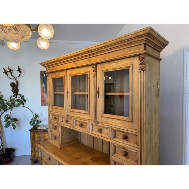 Gründerzeit Kitchen Sideboard, Farmhouse Cupboard, Farmhouse Sideboard D2818 For Sale - Image 13 of 18