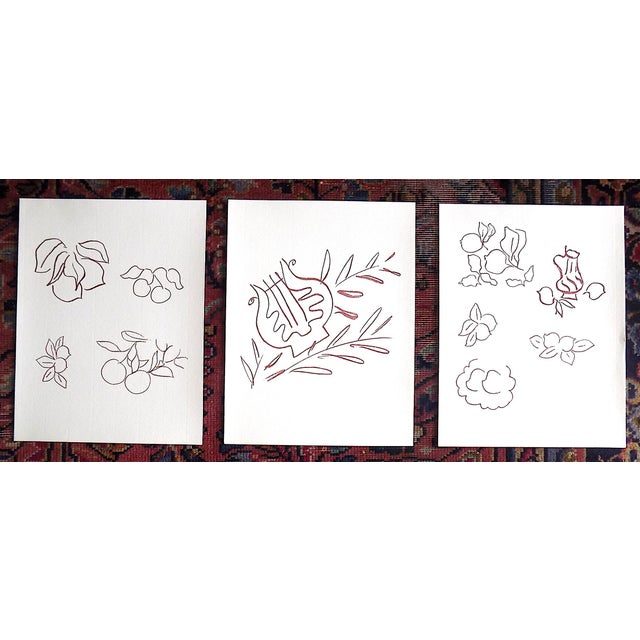 Printmaking Materials Vintage Henri Matisse Abstract Modernist Botanicals & Still Lifes - Set of 3 For Sale - Image 7 of 7