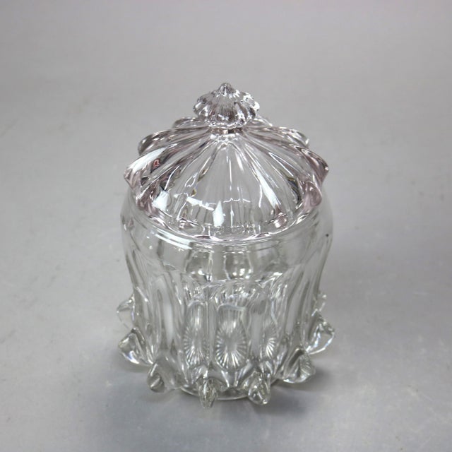 19th Century Antique Pressed Glass Pieces- 3 Pieces For Sale - Image 6 of 12