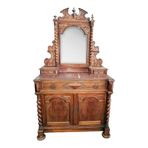 19th Century French Henri II Mirrored Dresser