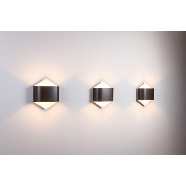 Mid-Century Modern Model 2010 Wall Lamps by Rolf Krüger & Dieter Witte for Staff Leuchten, 1960s, Set of 3 For Sale - Image 3 of 15