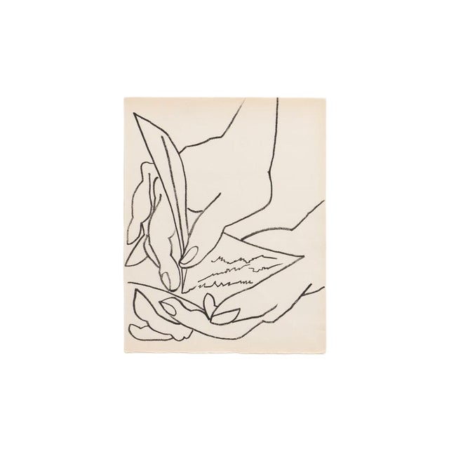 François Gilot, The Love Letter, 1951, Lithograph, Framed For Sale