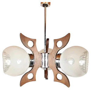 Vintage Geometric Chandelier Pendant Lamp, 1970s
