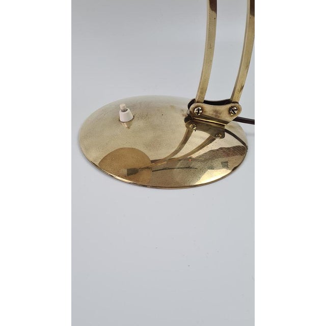 Metal Brass Model 6764 Desk Lamp attributed to Christian Dell for Kaiser Idell, Germany, 1940s For Sale - Image 7 of 16