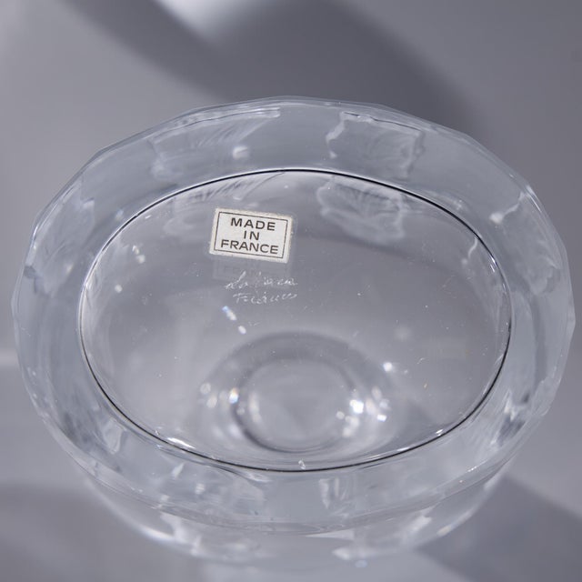 Late 20th Century Lalique French Femmes Crystal Set of Decanter and Tumbler Glasses For Sale - Image 11 of 11