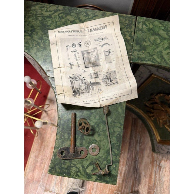 Vintage Art Deco Wall Clock, 1920 For Sale - Image 4 of 6