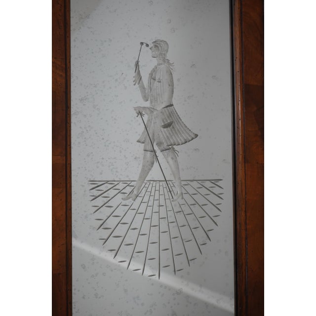 Italian Extremely High Quality Distressed Finish Secretary Desk For Sale - Image 16 of 18