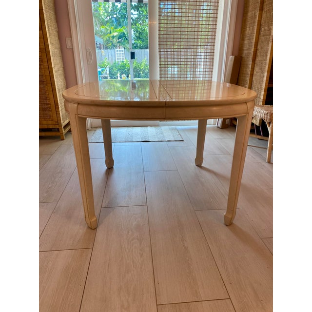 1970s White Furniture Co Dining Table With Ming Legs For Sale - Image 13 of 13