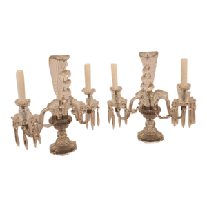 Pair of 1990s Murano Candelabra Lamps
