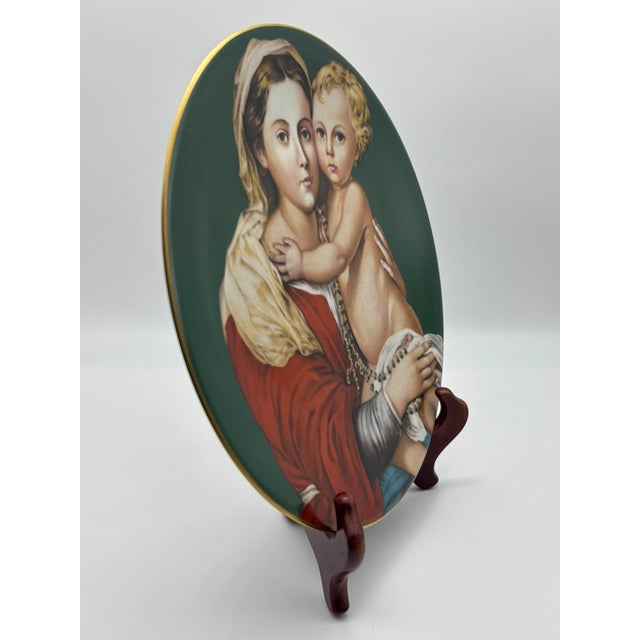 Vintage Ch Field Haviland Limoges Madonna & Child Decorative Plate, 1653 of 7500 For Sale - Image 11 of 13