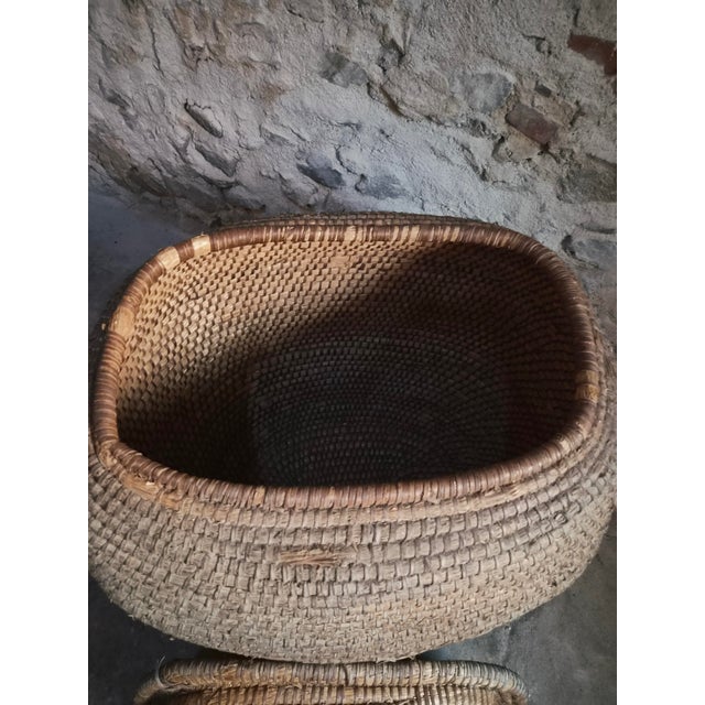 Textile Antique French Grain Basket, 1890s For Sale - Image 7 of 18