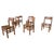 Brown Mid-Century Modern Dining Chairs attributed to Giuseppe Rivadossi, Italy, 1980s, Set of 6 For Sale - Image 8 of 8
