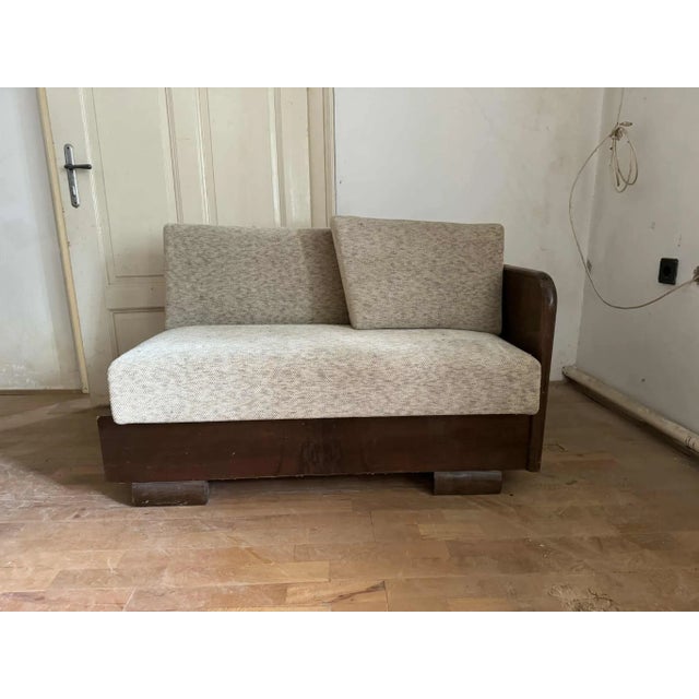 Small Art Deco Sofa, Austria, 1930s For Sale - Image 4 of 5