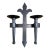 Solid Iron Candle Sconce For Sale
