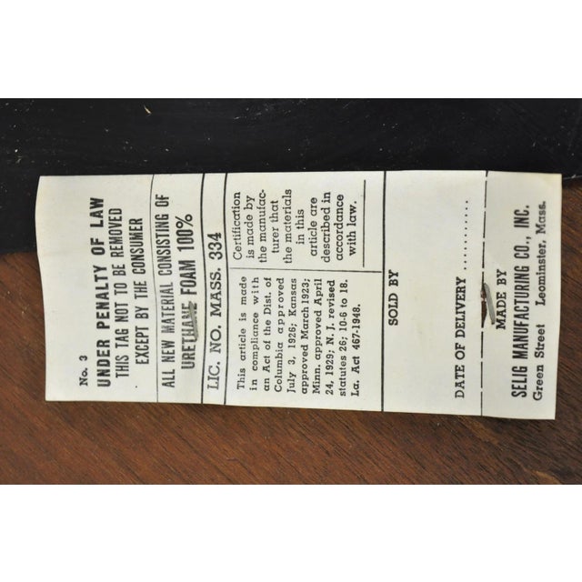 Selig Vintage Selig Mid Century Modern Eames Style Chrome Walnut Footstool Ottoman For Sale - Image 4 of 15