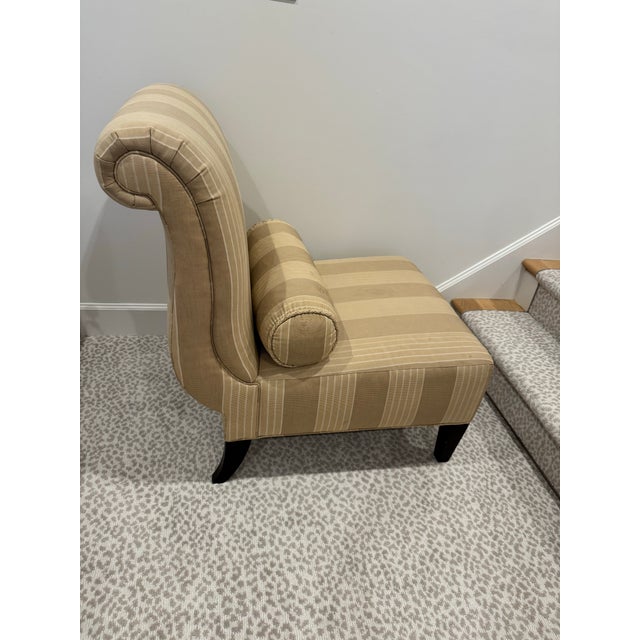 Barbara Barry 1990s Barbara Barry for Baker Slipper Chairs, a Pair For Sale - Image 4 of 9