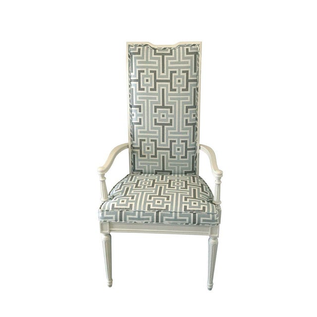 MidCentury Modern Geometric Print Dining Chairs Set of 10 Chairish