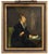Hans Thoma, Portrait of Ida Müller, Single Woman Scholderer, 19th Century, Oil Painting on Canvas, Framed For Sale - Image 5 of 6
