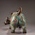 Late 20th Century Vintage Cloisonné Enamel Ox Statue With Floral Motif For Sale - Image 5 of 9
