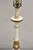 Antique Italian Neoclassical Carved Gold Giltwood White Candlestick Table Lamp For Sale In Philadelphia - Image 6 of 11
