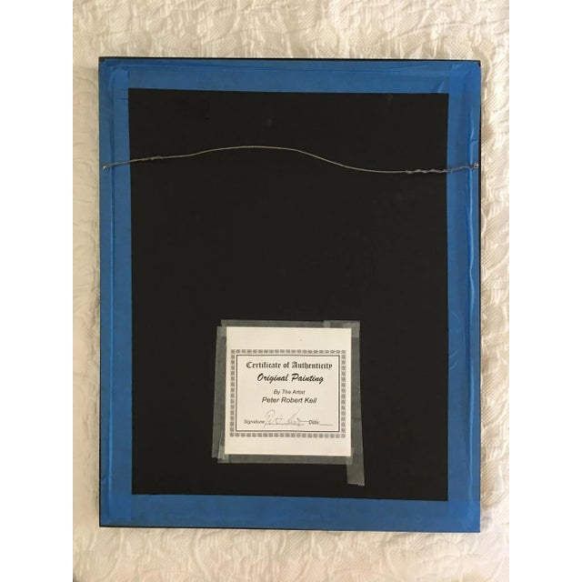 Abstract Abstract Portrait Painting by Peter Keil, 1972 For Sale - Image 3 of 6