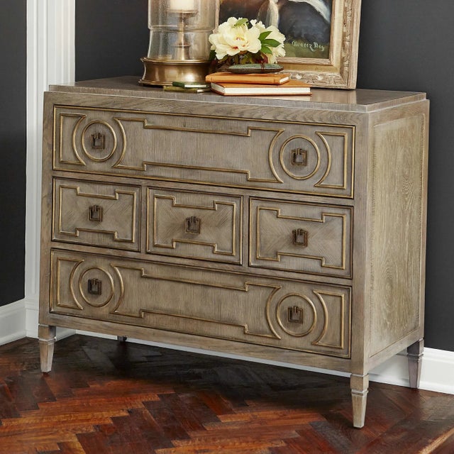 2010s Regency 5-Drawer Chest For Sale - Image 5 of 6