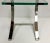 Contemporary Polished Nickel and Glass Side Table For Sale - Image 4 of 6