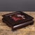 This is a charming vintage Chinese wooden display stand or pedestal, crafted from dark hardwood (likely Rosewood / Tanmu)...