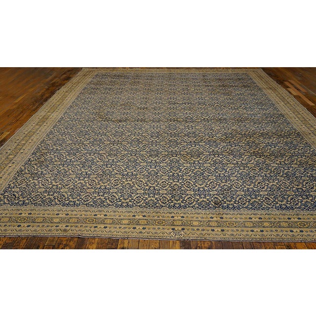 Antique Persian Tabriz rug. Size: 10'0" x 13'8".