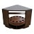 1960s Danish Modern Revolving Corner Bar in Rosewood by Vildbjerg Mobelfabrik For Sale