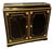 French Napoleon III Style Black Side Cabinet For Sale