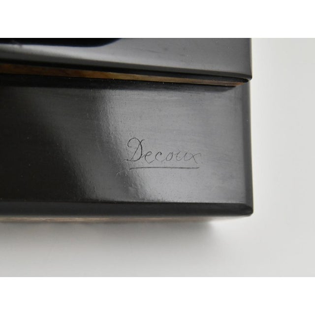 Michel Decoux, Art Deco Panther Sculpture, 1920s, Bronze on Marble Base For Sale - Image 10 of 13