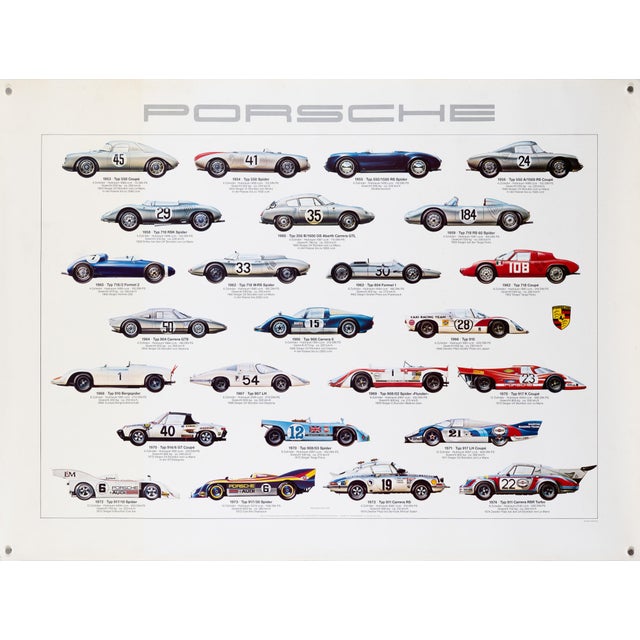 Original Porsche Poster by Ken Rush For Sale - Image 9 of 9