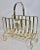 1960s Vintage French Brass Magazine Rack For Sale In Tulsa - Image 6 of 12