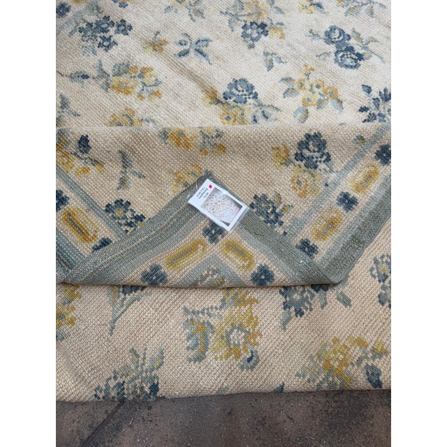 1920s 1920s Portuguese Rug With Allover Floral Design For Sale - Image 5 of 6