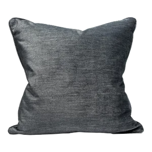 The House of Scalamandré Supreme Velvet Pillow, Ebony