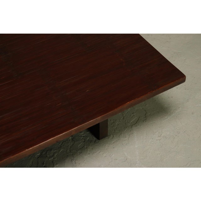 Bamboo and Wood Coffee Table by Axel Vervoordt, 1980s For Sale - Image 6 of 14